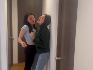 64613c4cabb4e My boss and I touched each other in the office meeting, she gave me a very rich tongue