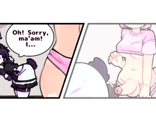 64a1c59f98bd0 Sexy femboy maid FUCKED HARD by a futa bunny!🐼🍆🐰 (@berryguild @harulunavo)