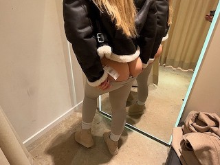 65514f79ee53e Shopping Day! German girl risky fucking and public blowjob in changing room with nike socks