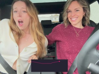 6589b9af2042b Serenity Cox and Nadia Foxx take on another drive thru with the lush’s on full blast! 💦☕️😈