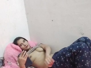676599606774a Home Alone Horny Indian Bhabhi Masturbating While On Phone Chat