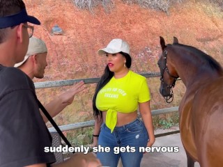 6836802451a72 The mare got sick and the vets fuck the busty, big ass Latina owner until she squirt 2 calm her down