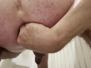 684075244eab3 Self Fisting and too big bottle in ass