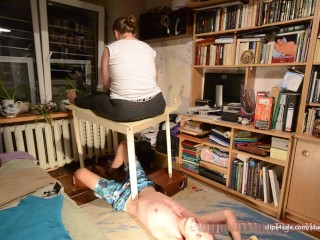 6844234586d93 Table Leg Digging Into My Restrained Slave - c4s 99449