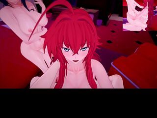 68613d9c42766 DxD Futa Rias Futa Akeno female taker pov