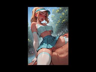 6865bcc81f717 Hentai 3D Blonde Girl Perfect Body Fucking Very Hard Outdoors