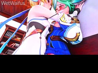 686f3948c314b Sucrose x Lumine Hot Midnight Sex Scene Part 1 - Genshin Impact Hentai