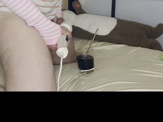 687b1d9db5e4c 'Coffee Creamer' - transgirl cums in her coffee while fucking her ass with a dildo and vibrator
