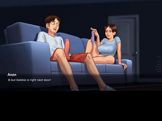 687d11fc6c4d1 Naughty Stepsis Teasing her Stepbrother - Summertime Saga