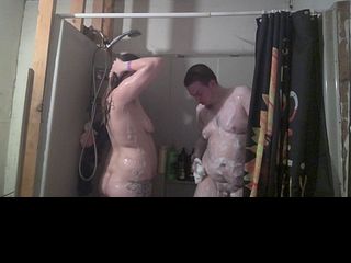 687e2d38199a4 Part #1: Shower time with stepsis 'she was so tigh stepbro tried 3times then pounds her out 'shower