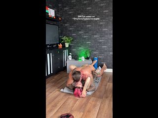 687ffc314006a Pile drived while doing yoga makes me squirt on my own face