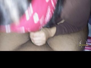 68891d48f3304 My stepbrother is visiting my house, so I'm giving him a blowjob. His big, hard, black cock. Usually
