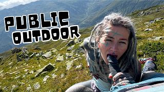 6889f511a7c71 Public Blowjob from Tattoo Hippie - Facial Outdoor in the Nature