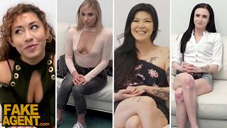 689089ea3e36c Fucking Hot Wanna Be Models all over my OFFICE - Fake Agent