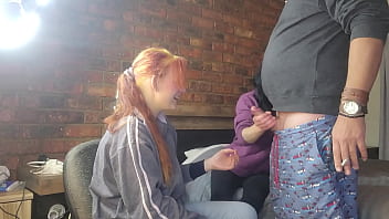 video.ohaevlb2287 Two shy girls playing with my massive cock