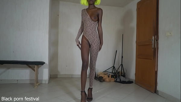 Her skinny ebony body and tits are perfect and she is also goofy — video thumbnail