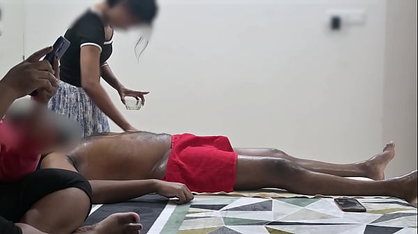 Happy ending spa massage infront of customer lady — video thumbnail