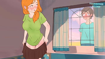 video.otpfkok61d1 Steve spies on Alex taking off her skirt (he saw her bare pussy) Minecraft Hentai Cartoon Parody !