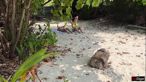 video.ucdbfehe4ac Voyeur pervert jerks off busty MILF and her stepdaughter and cums on their faces while they sunbathe
