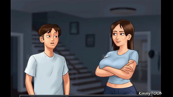 Summertime Saga - College girl rides huge cock in dorm room — video thumbnail