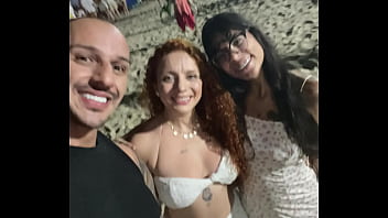 video.ufecpkhe6d8 My wife and I met a redhead on New Year's Eve in Copacabana and invited her for a threesome.